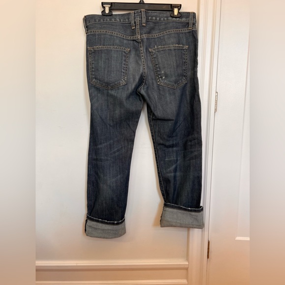 Current & Elliot Boyfriend Distressed Denim Jeans 27 - Picture 7 of 12